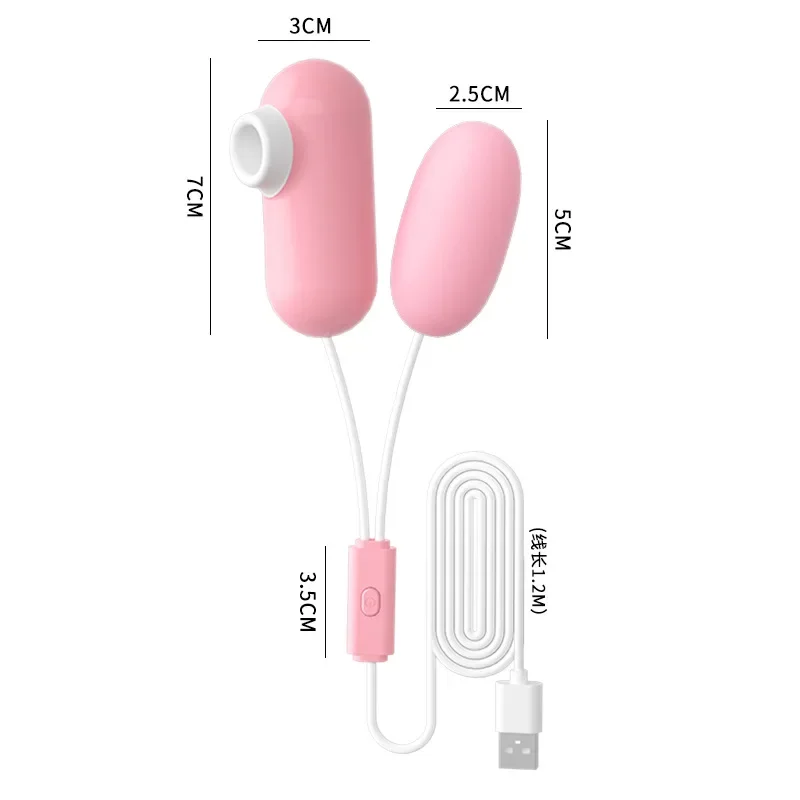 12 Speeds Double Head Jump Egg Bullet Dildo Vibrator Sucking Vibrating Balls Anal Butt Plug Adult Sex Toys For Couples Men Women
