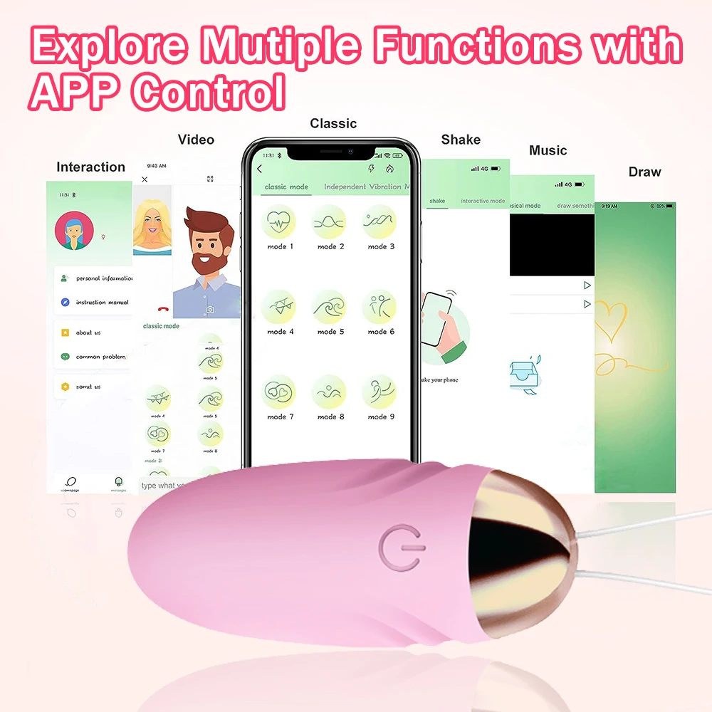 APP Wireless Jump Egg Vibrator Remote Control Body Massager Stimulator Women Bullet Vibrators Adult Sex Toys Product Lover Games APP Wireless Jump Egg Vibrator Remote Control Body Massager Stimulator Women Bullet Vibrators Adult Sex Toys Product Lover Games