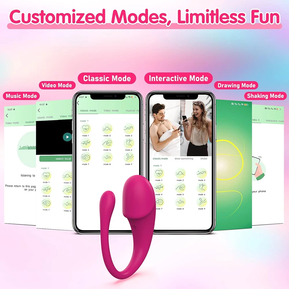 Wireless Bluetooth G Spot Vibrator for Women Dildo APP Remote Control Wear Vibrating Egg Clit Female Panties Sex Toys for Adults Wireless Bluetooth G Spot Vibrator for Women Dildo APP Remote Control Wear Vibrating Egg Clit Female Panties Sex Toys for Adults