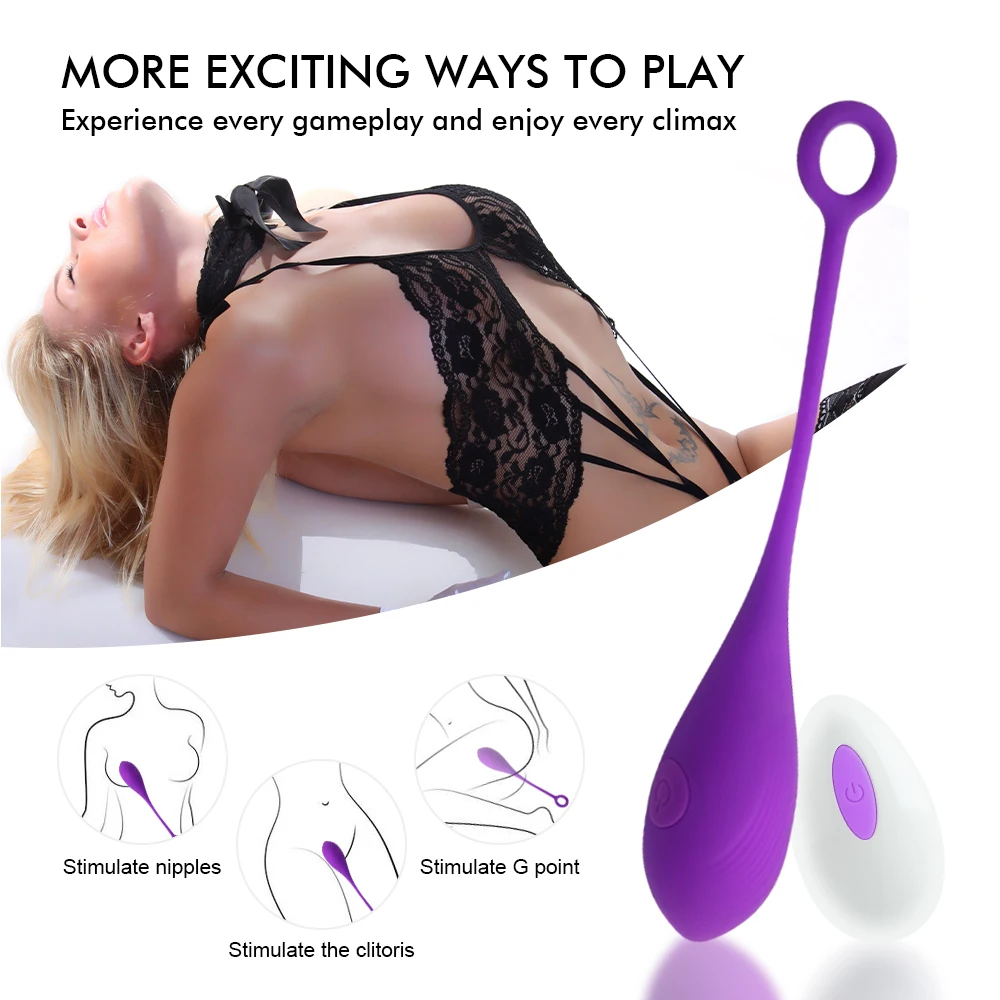 Powerful Bullet Vibrator Wireless Remote Control Vibrating Egg 10 Speeds G Spot Clitoris Stimulator Love Eggs Sex Toys for Women
