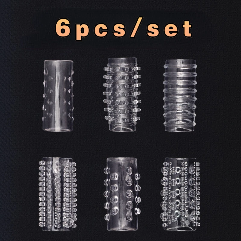 6pcs/set Cock Ring G-spot Stimulate Penis Ring Sex Toys for Men Lock Sperm Delay Ejaculation Cockring Intimate Goods Sex Shop