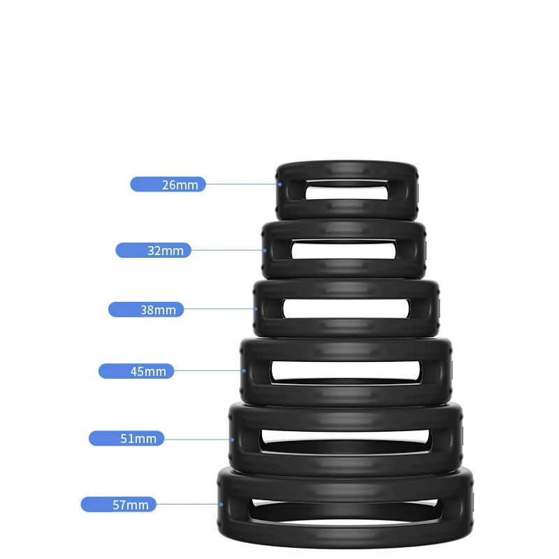 Reusable Silicone Stretchy Penis Ring Delay Ejaculation Cock Ring Man Sex Erectile Time Lasting Penis Enlargement Adult Sex Toys