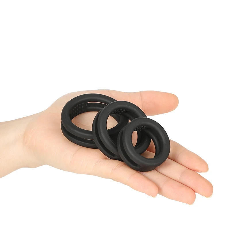 Reusable Silicone Stretchy Penis Ring Delay Ejaculation Cock Ring Man Sex Erectile Time Lasting Penis Enlargement Adult Sex Toys