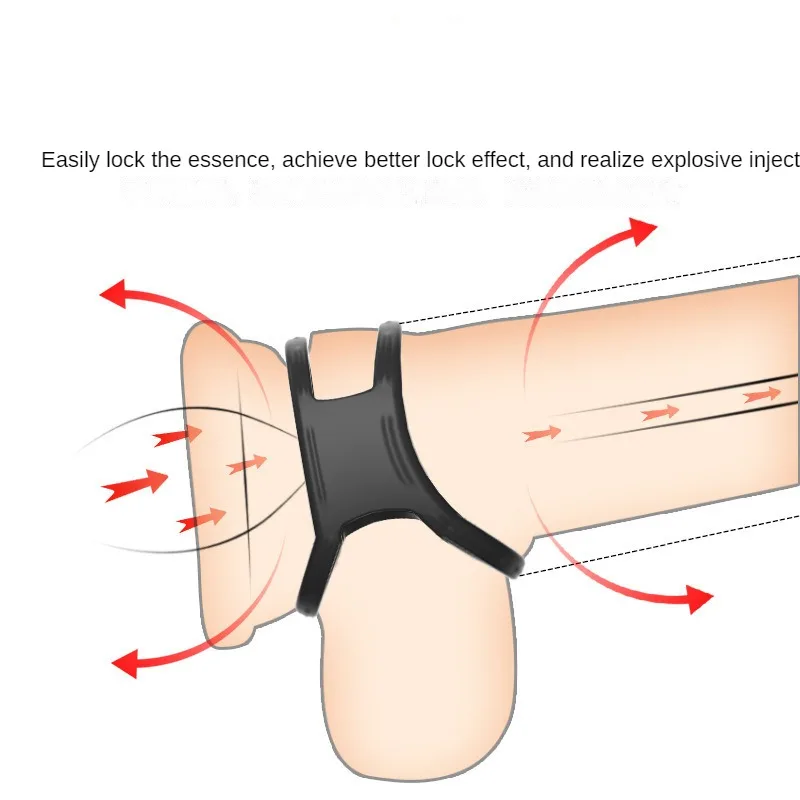 Reusable Silicone Stretchy Penis Ring Delay Ejaculation Cock Ring Man Sex Erectile Time Lasting Penis Enlargement Adult Sex Toys