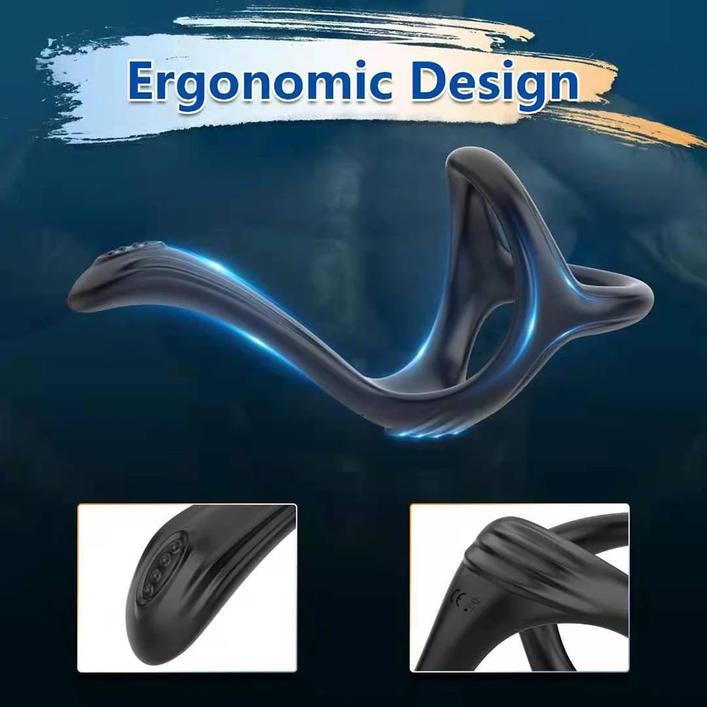 Delayed Ejaculation Penis Ring Stronger Erection Reusable Male Scrotum Cock Ring Silicone Penis Ring Dick Enlarger Rings Sex Toy