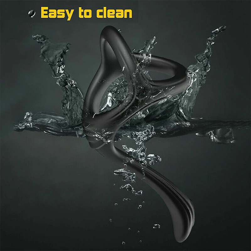 Delayed Ejaculation Penis Ring Stronger Erection Reusable Male Scrotum Cock Ring Silicone Penis Ring Dick Enlarger Rings Sex Toy