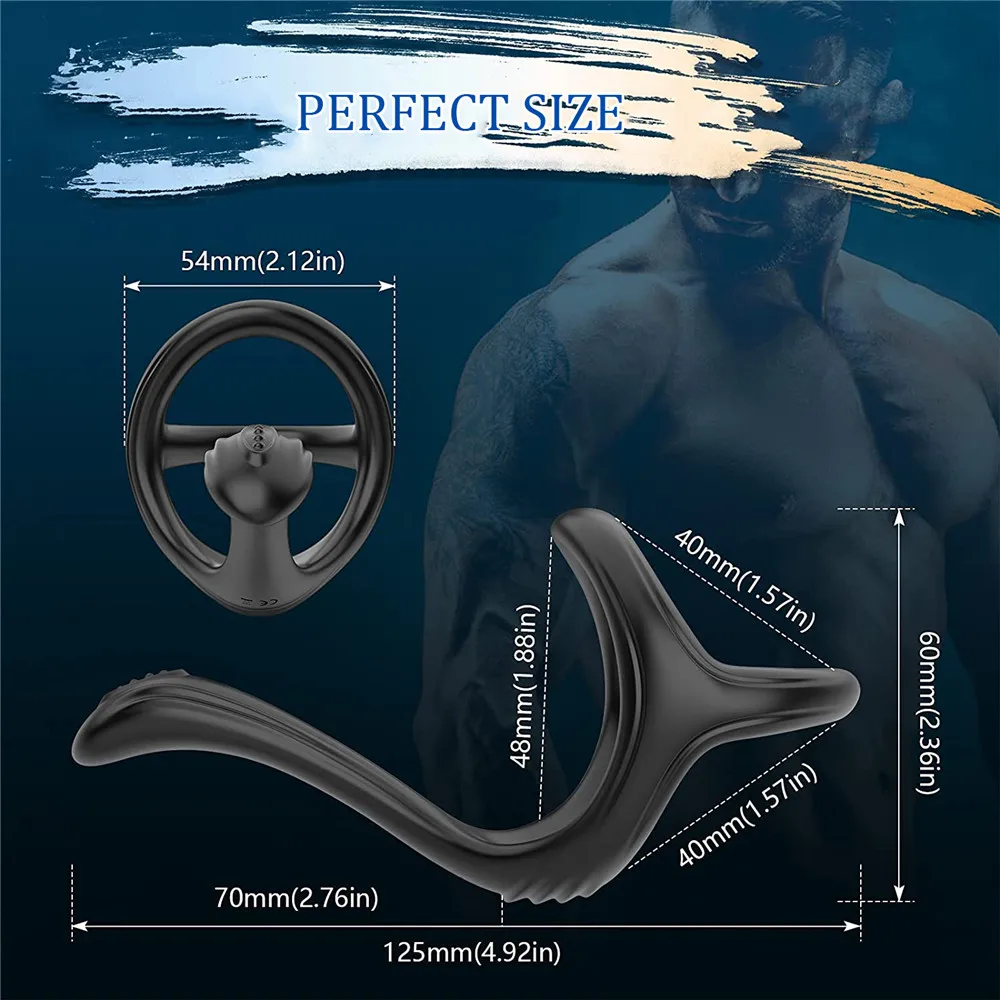 Delayed Ejaculation Penis Ring Stronger Erection Reusable Male Scrotum Cock Ring Silicone Penis Ring Dick Enlarger Rings Sex Toy