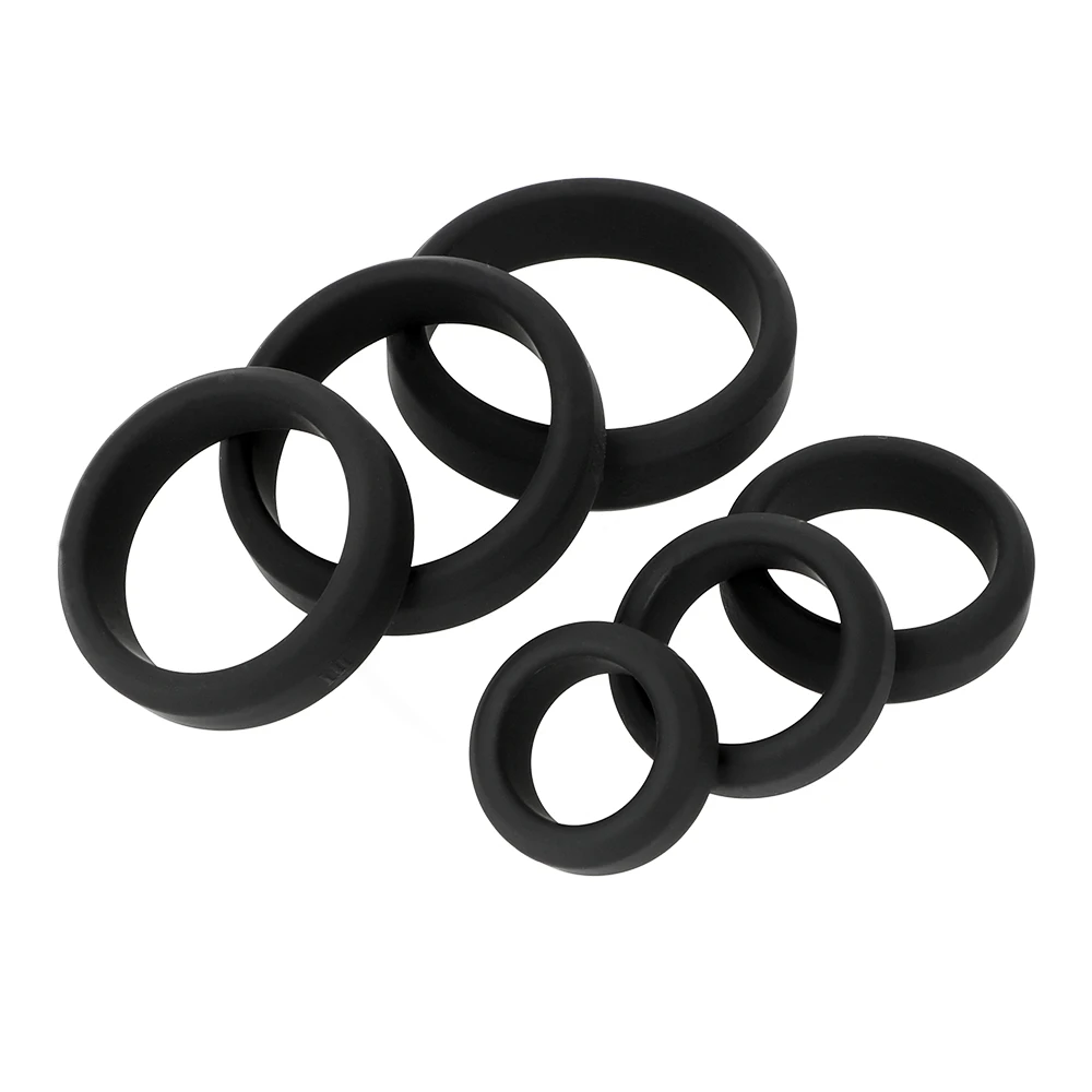 Male Cock Ring Penis Ring Delay Ejaculation Scrotal Binding Ball Stretcher anillos para hombre Silicone Cockring Sex Toy For Men
