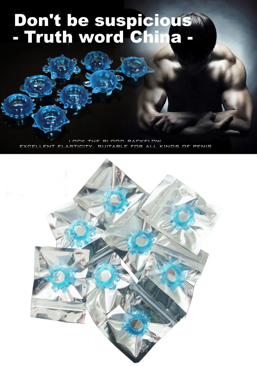 Cock Ring TPE Penis Lock Rings Male Reusable Delay Ejaculation Ring Scrotum Bondage Goods Couple Cock Erection Erotic Toys
