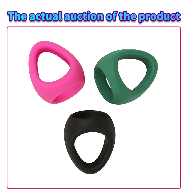 Triangle Penis Ring Cock Rings Male Chasity Cage Scrotum Bondage Ball Stretcher Delayed Ejaculation Sex Toys for Men Sex Shop