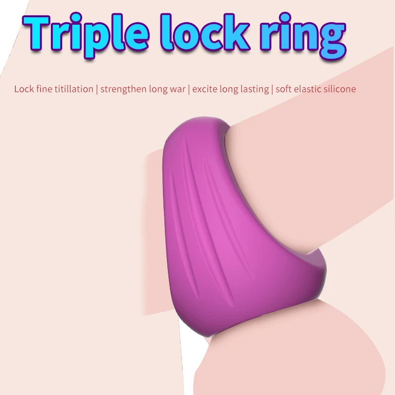 Triangle Penis Ring Cock Rings Male Chasity Cage Scrotum Bondage Ball Stretcher Delayed Ejaculation Sex Toys for Men Sex Shop