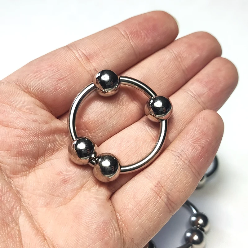 6 Sizes Metal Penis Ring Sex Toys For Men Male Delay Ejaculation Stainless Steel Cock Ring Glans Stimulator Sex Increase Orgasm