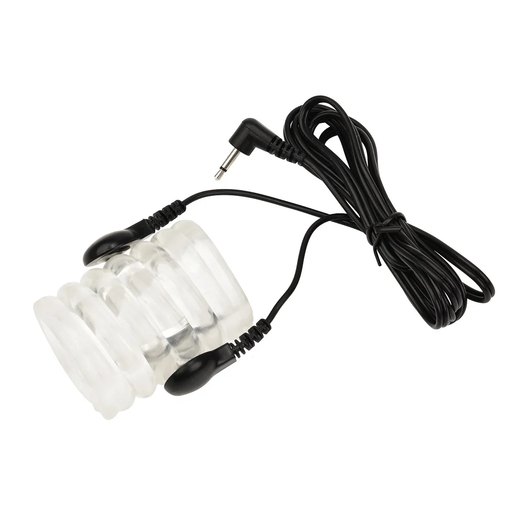 Electric Shock Male Penis Lock Cock Ring Erection Delay Ejaculation Electro Shock Penis Ring Reusable Ball Stretcher Sex Toy Electric Shock Male Penis Lock Cock Ring Erection Delay Ejaculation Electro Shock Penis Ring Reusable Ball Stretcher Sex Toy