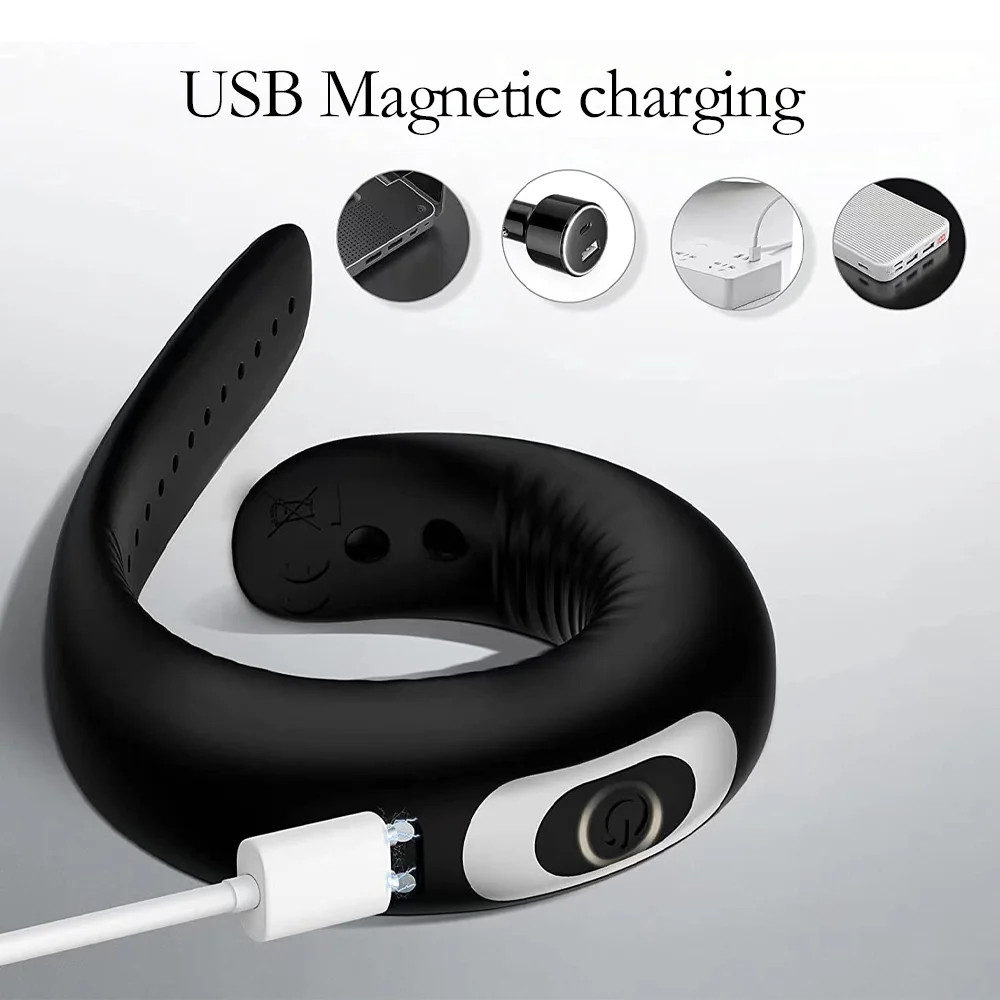 Penis Ring Vibrator Adjustable Vibrating Ring Delay Ejaculation Enlargement Erection Masturbator Adult Sex Toy For Men