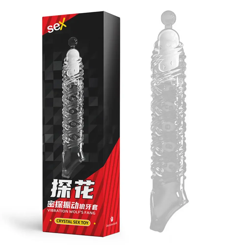 Penis Sleeve Extensions Condom Male Enlargement Delay Vibrators Clits Massager Cock Ring Vibrating Penis Cover Sex Toys For Men Penis Sleeve Extensions Condom Male Enlargement Delay Vibrators Clits Massager Cock Ring Vibrating Penis Cover Sex Toys For Men