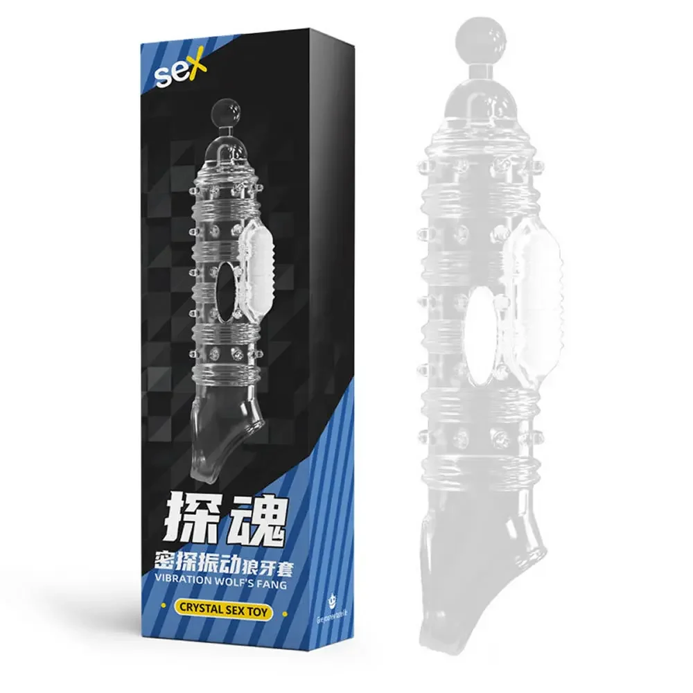 Penis Sleeve Extensions Condom Male Enlargement Delay Vibrators Clits Massager Cock Ring Vibrating Penis Cover Sex Toys For Men Penis Sleeve Extensions Condom Male Enlargement Delay Vibrators Clits Massager Cock Ring Vibrating Penis Cover Sex Toys For Men