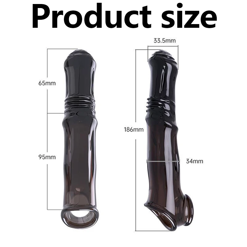 Penis Extender Sleeve Adult Reusable Condom Penis Sex Toys for Men Delayed Ejaculation Couples Chastity Cage Sexy Cock Ring Penis Extender Sleeve Adult Reusable Condom Penis Sex Toys for Men Delayed Ejaculation Couples Chastity Cage Sexy Cock Ring