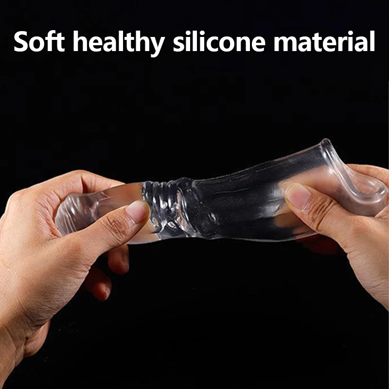 Penis Extender Sleeve Adult Reusable Condom Penis Sex Toys for Men Delayed Ejaculation Couples Chastity Cage Sexy Cock Ring Penis Extender Sleeve Adult Reusable Condom Penis Sex Toys for Men Delayed Ejaculation Couples Chastity Cage Sexy Cock Ring