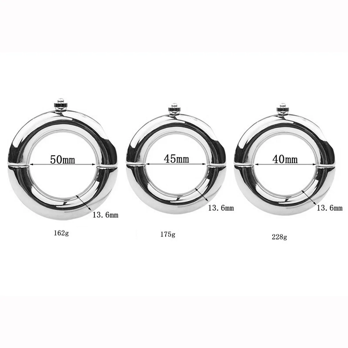 Metal Male Cockring Clamp Chastity Cage Adult Sex Toys Screw Penis Ring Bondage Scrotum Dick Stretcher Cock Ring Delay For Men