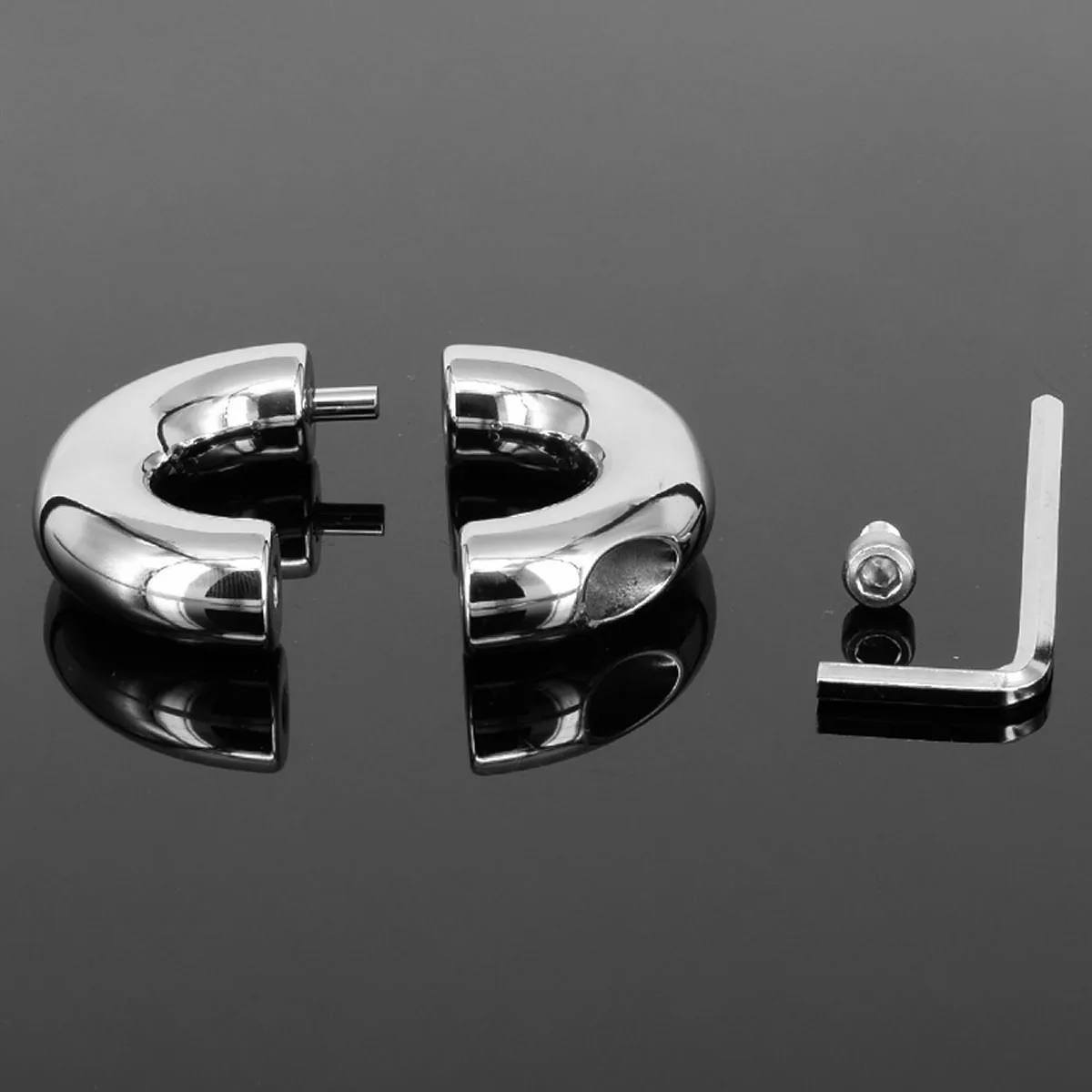 Metal Male Cockring Clamp Chastity Cage Adult Sex Toys Screw Penis Ring Bondage Scrotum Dick Stretcher Cock Ring Delay For Men