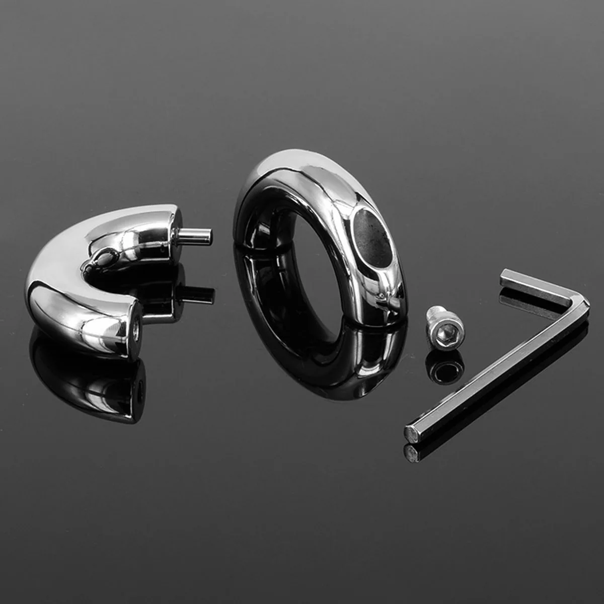 Metal Male Cockring Clamp Chastity Cage Adult Sex Toys Screw Penis Ring Bondage Scrotum Dick Stretcher Cock Ring Delay For Men