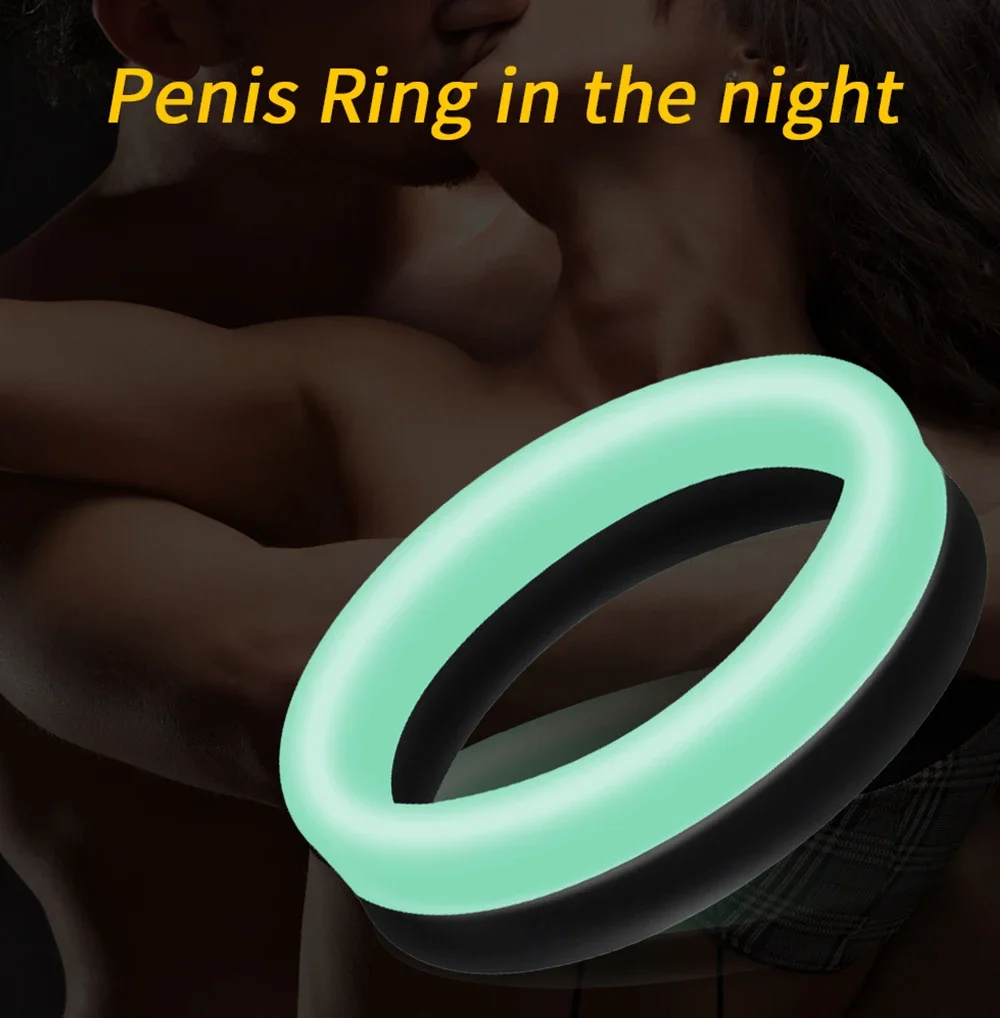 Male Penis Cock Rings Lock Delay Ejaculation Scrotal Ball Stretcher Chastity Silicone Cockring anillo hombre Sex Toys For Men