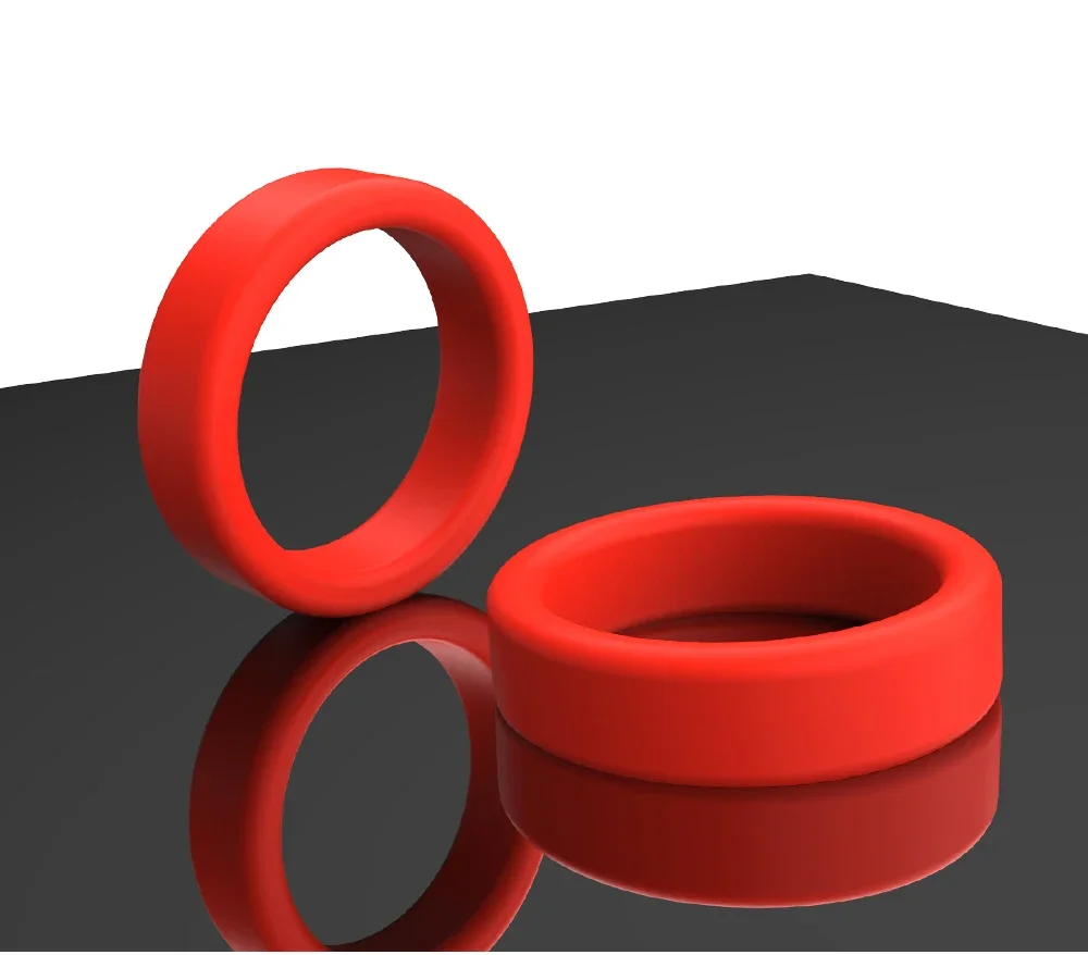 Male Penis Cock Rings Lock Delay Ejaculation Scrotal Ball Stretcher Chastity Silicone Cockring anillo hombre Sex Toys For Men