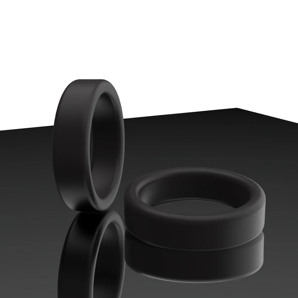 Male Penis Cock Rings Lock Delay Ejaculation Scrotal Ball Stretcher Chastity Silicone Cockring anillo hombre Sex Toys For Men