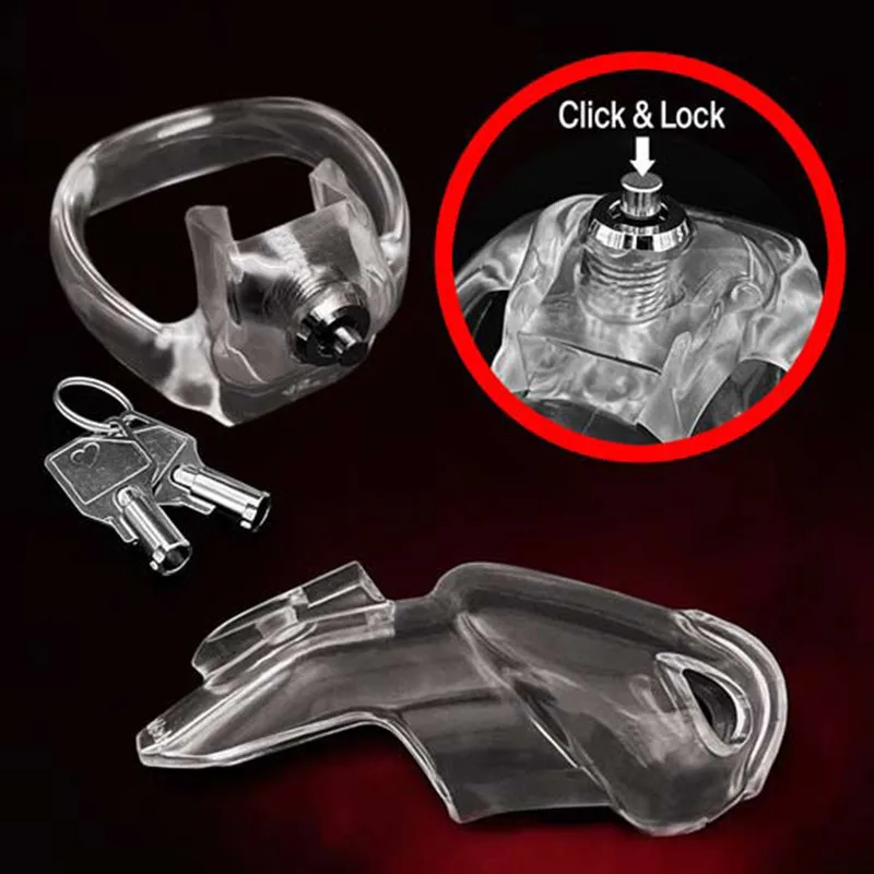 2023 HT-V5 Click&Lock Male Chastity Device,Cock Cage,Penis Ring,Penis Sleeve,Chastity Cage,BDSM Fetish Sex Toys For Men Gay