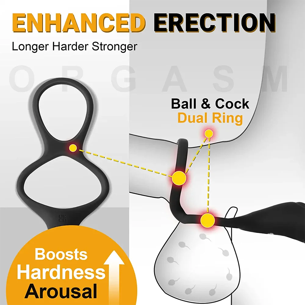 Sexy Toys Cockring for Men Couple Rings Silicone Penis Perineum Cock Ring Sex Toys for Men Masturbator Penisring Toys for Adults