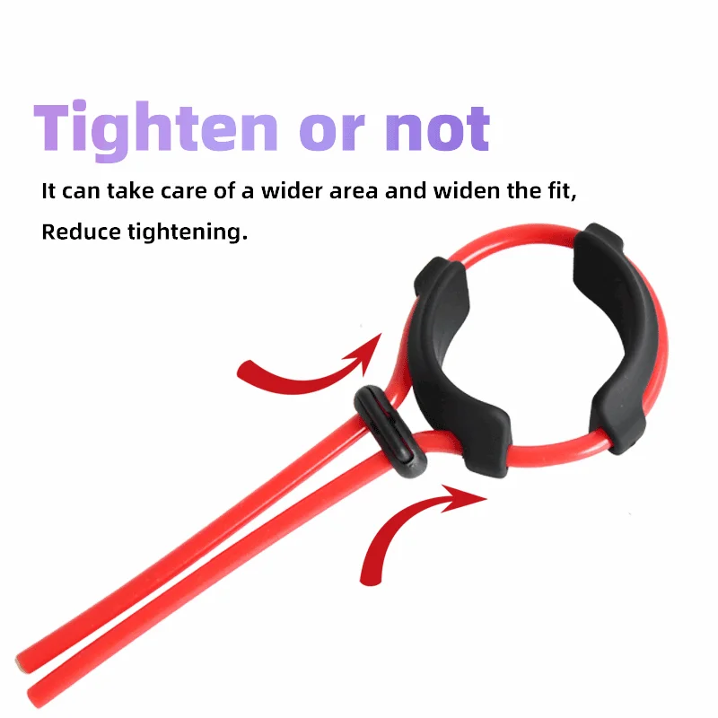 Adjustable Penis Ring Rope Silicone Cock Ring Bdsm Toys for Adult Male Chastity Belt Lasting Cockring Sex Shop Delay Ejaculation