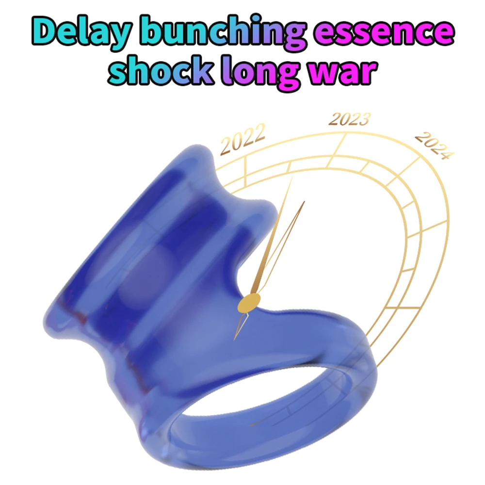 Penis Ring For Men Silicone Cock Ring Double Round Sex Toys For Man Delay Ejaculation Stronger Erection Erotic Toys In Couple