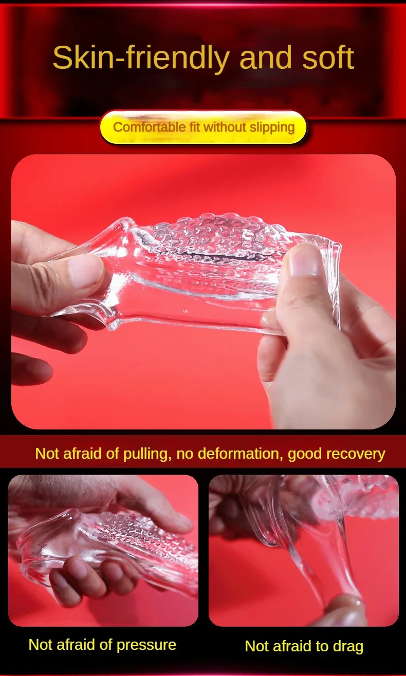 Reusable Penis magnify Cock Rings Delay Ejaculation Penis Condoms Dick Sleeve Silicone Glans Cover Enlargement Sex Toys For Men
