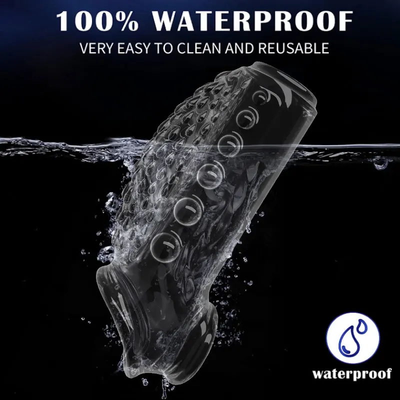 Reusable Penis magnify Cock Rings Delay Ejaculation Penis Condoms Dick Sleeve Silicone Glans Cover Enlargement Sex Toys For Men