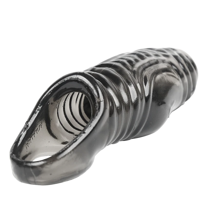 Reusable Penis Extender Sleeve Adult Sex Toys For Men Penis Enlargement Condom Delay Ejaculation Cock Ring Couples Chastity Cage Reusable Penis Extender Sleeve Adult Sex Toys For Men Penis Enlargement Condom Delay Ejaculation Cock Ring Couples Chastity Cage