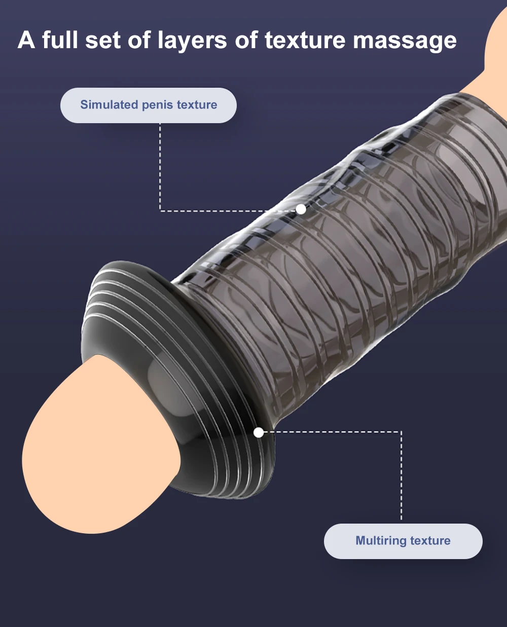 Reusable Penis Extender Sleeve Adult Sex Toys For Men Penis Enlargement Condom Delay Ejaculation Cock Ring Couples Chastity Cage Reusable Penis Extender Sleeve Adult Sex Toys For Men Penis Enlargement Condom Delay Ejaculation Cock Ring Couples Chastity Cage
