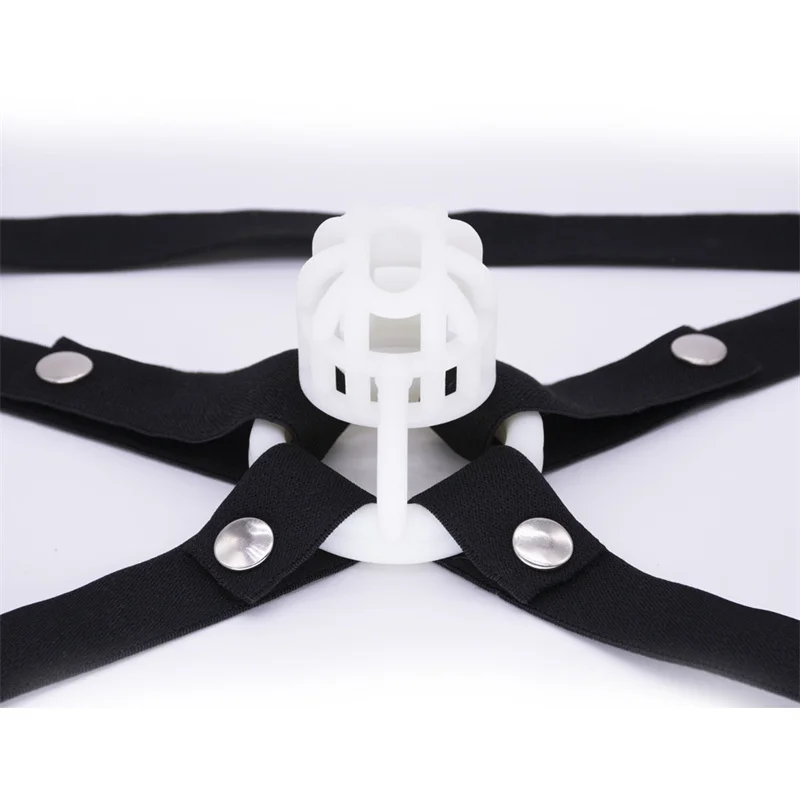 2023 New Male Chastity Cage Anti-off Device Elastic Band Auxiliary Belt ONLY Adjustable Ring Rope Les Scrotum Rings Sex Toys