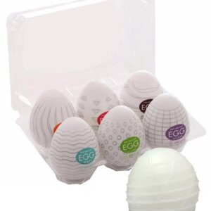 6 Mini Cups Masturbator Egg Portable Stimulator Penis Massager Soft Rubber Adult Sex Toys for Men Realistic Vagina Pocket Pussy