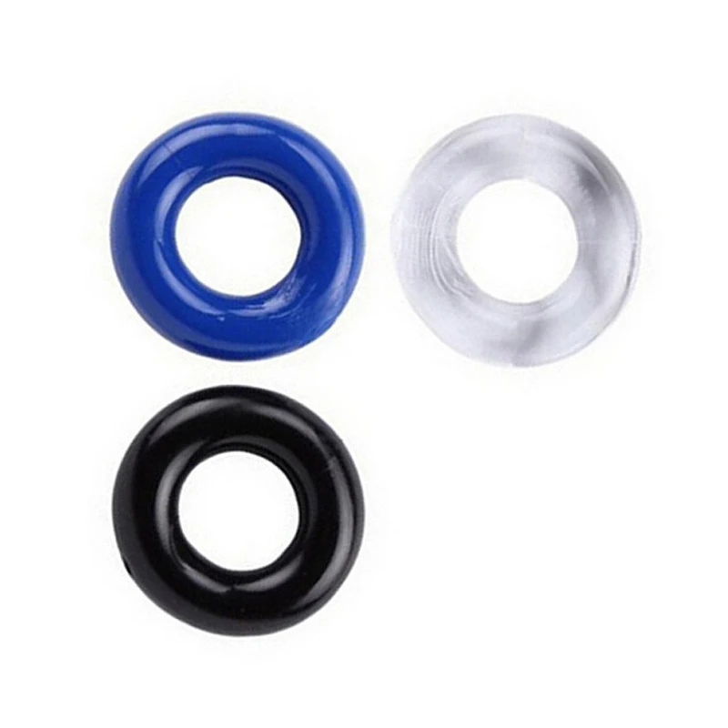 3Pcs Silicone Beaded Penis Rings Delaying Ejaculation Cock Rings Lock Ejaculation Constriction Donuts Sex Rings For Men