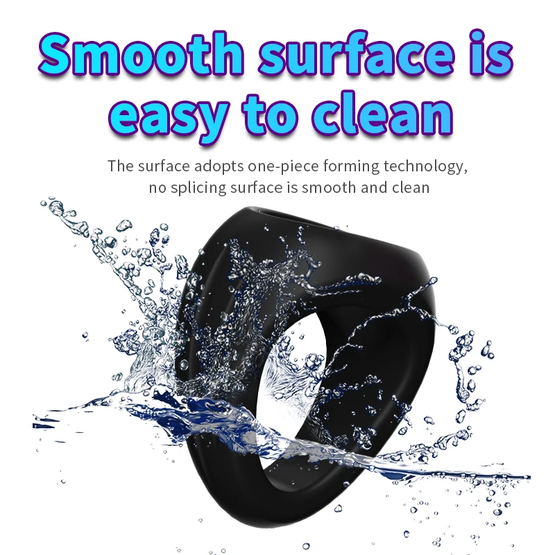 Thick Cock Ring Silicone 3 Hole Penis Ring Delay Ejaculation Sex Toy Dick Enlarger Adult Supplies for Men 18 Testicle Semen Lock
