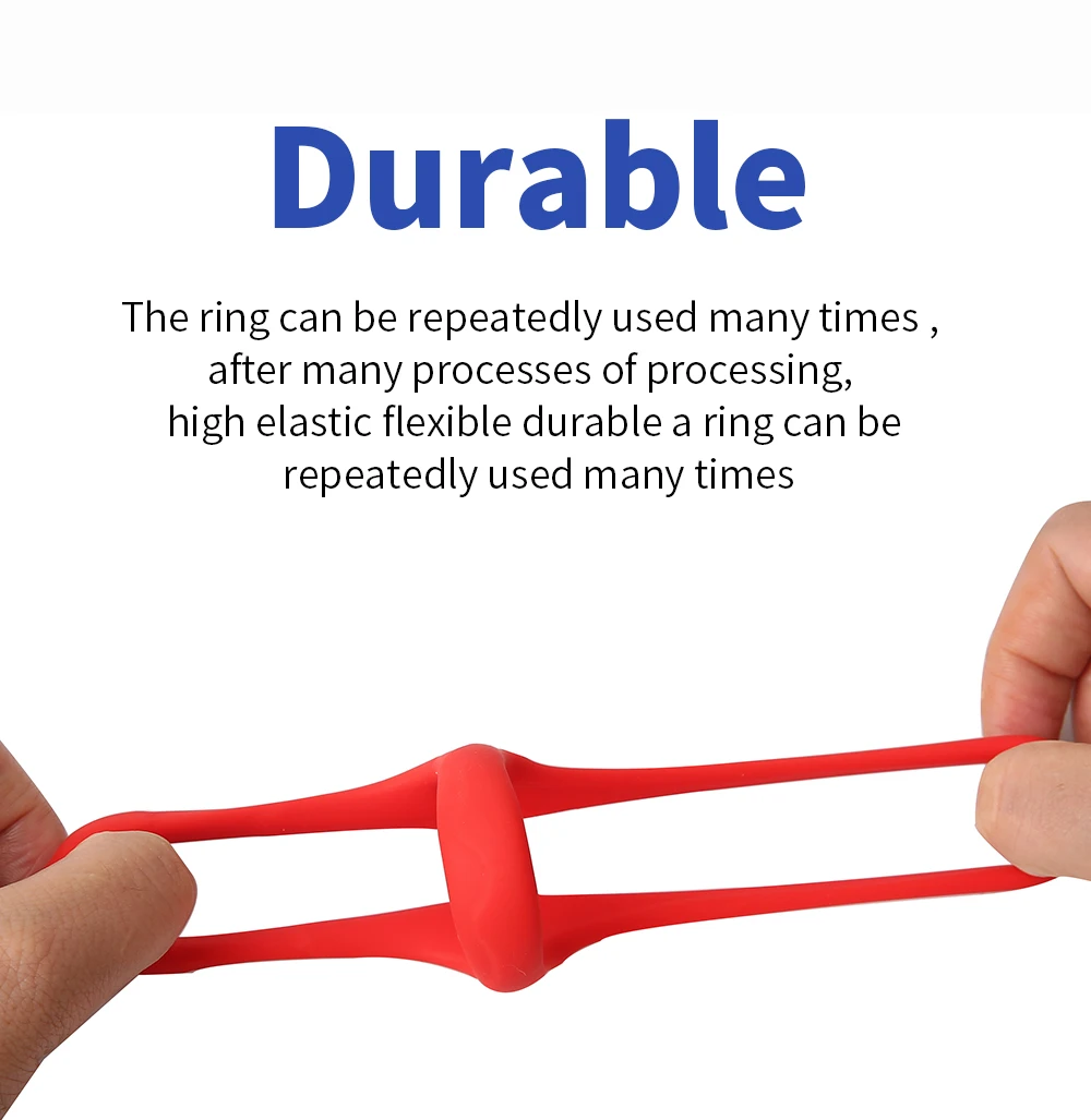 Thick Cock Ring Silicone 3 Hole Penis Ring Delay Ejaculation Sex Toy Dick Enlarger Adult Supplies for Men 18 Testicle Semen Lock