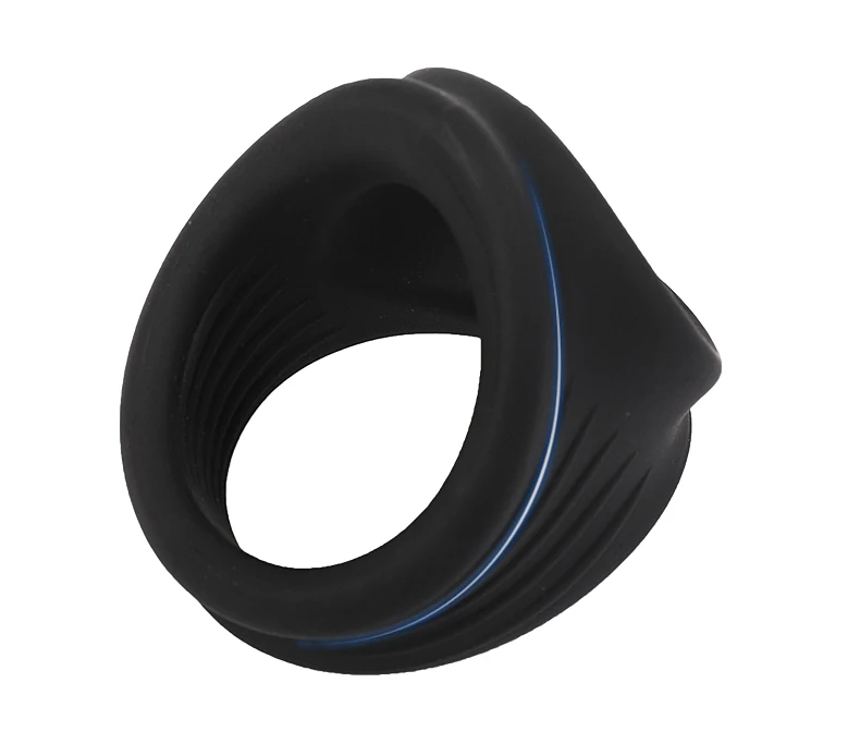Thick Cock Ring Silicone 3 Hole Penis Ring Delay Ejaculation Sex Toy Dick Enlarger Adult Supplies for Men 18 Testicle Semen Lock