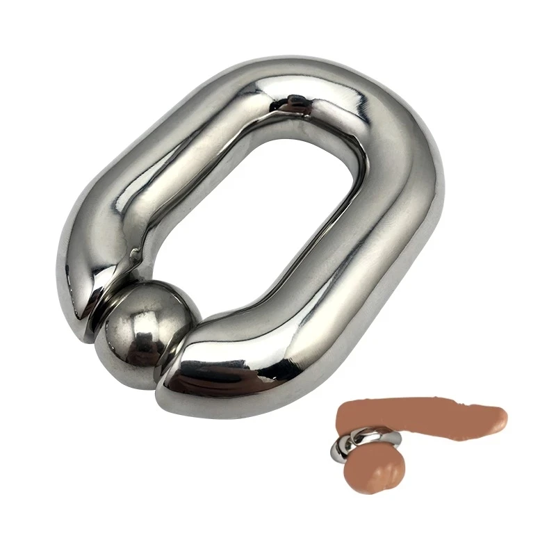 Male Heavy Duty BDSM Stainless steel Ball Scrotum Stretcher metal penis bondage Cock Ring Delay ejaculation male new Sex Toy men Male Heavy Duty BDSM Stainless steel Ball Scrotum Stretcher metal penis bondage Cock Ring Delay ejaculation male new Sex Toy men