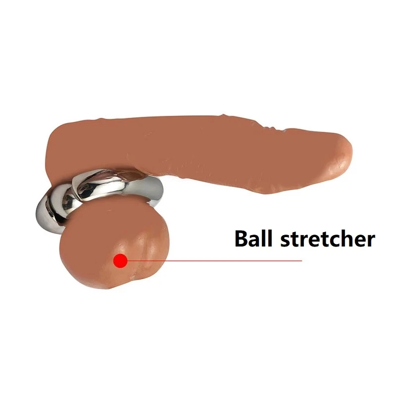 Male Heavy Duty BDSM Stainless steel Ball Scrotum Stretcher metal penis bondage Cock Ring Delay ejaculation male new Sex Toy men Male Heavy Duty BDSM Stainless steel Ball Scrotum Stretcher metal penis bondage Cock Ring Delay ejaculation male new Sex Toy men