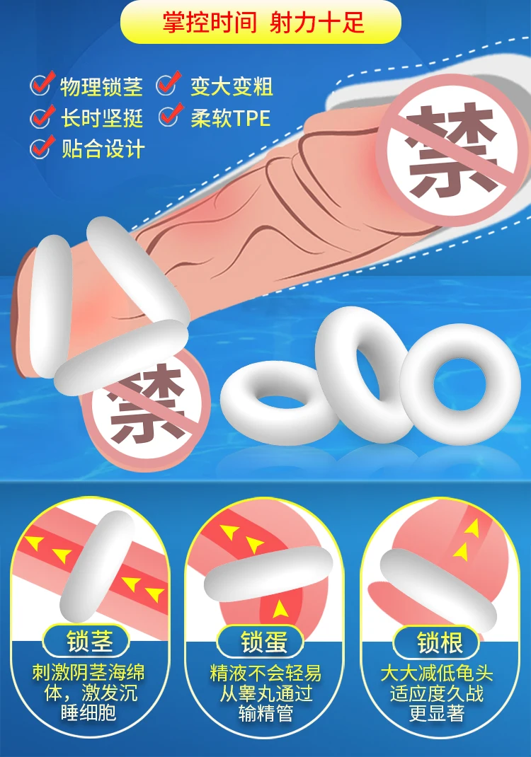 3PCS Silicone Multifunction Penis Ring Cock Ring For Men Male Ejaculation Delay Ejaculation Long Lasting Cockring For Beginner 3PCS Silicone Multifunction Penis Ring Cock Ring For Men Male Ejaculation Delay Ejaculation Long Lasting Cockring For Beginner