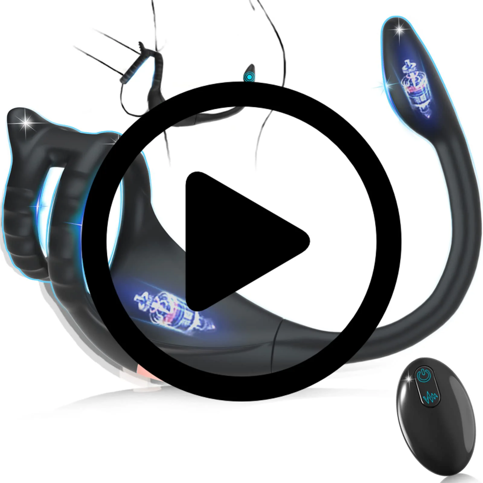 Cock Ring Prostate Vibrator Sex Toys for Men APP Wireless 10 Mode Testicle Massage Anal Butt Plug Penis Ring Male Masturbator 18 Cock Ring Prostate Vibrator Sex Toys for Men APP Wireless 10 Mode Testicle Massage Anal Butt Plug Penis Ring Male Masturbator 18