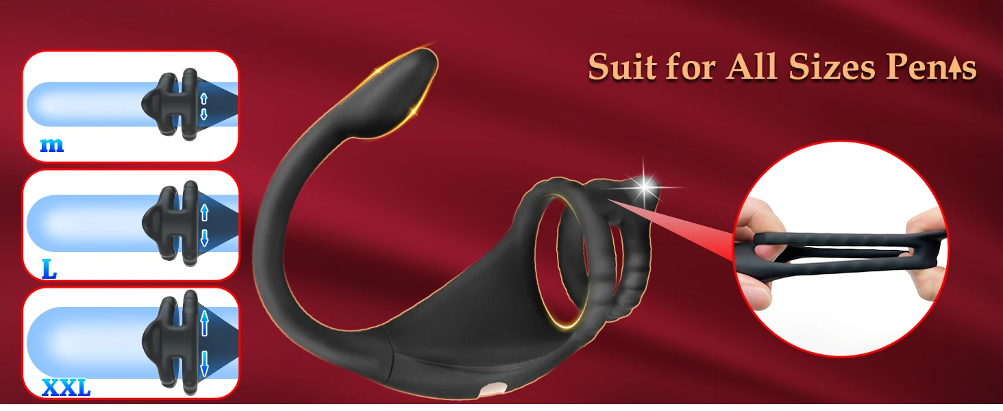 Cock Ring Prostate Vibrator Sex Toys for Men APP Wireless 10 Mode Testicle Massage Anal Butt Plug Penis Ring Male Masturbator 18 Cock Ring Prostate Vibrator Sex Toys for Men APP Wireless 10 Mode Testicle Massage Anal Butt Plug Penis Ring Male Masturbator 18