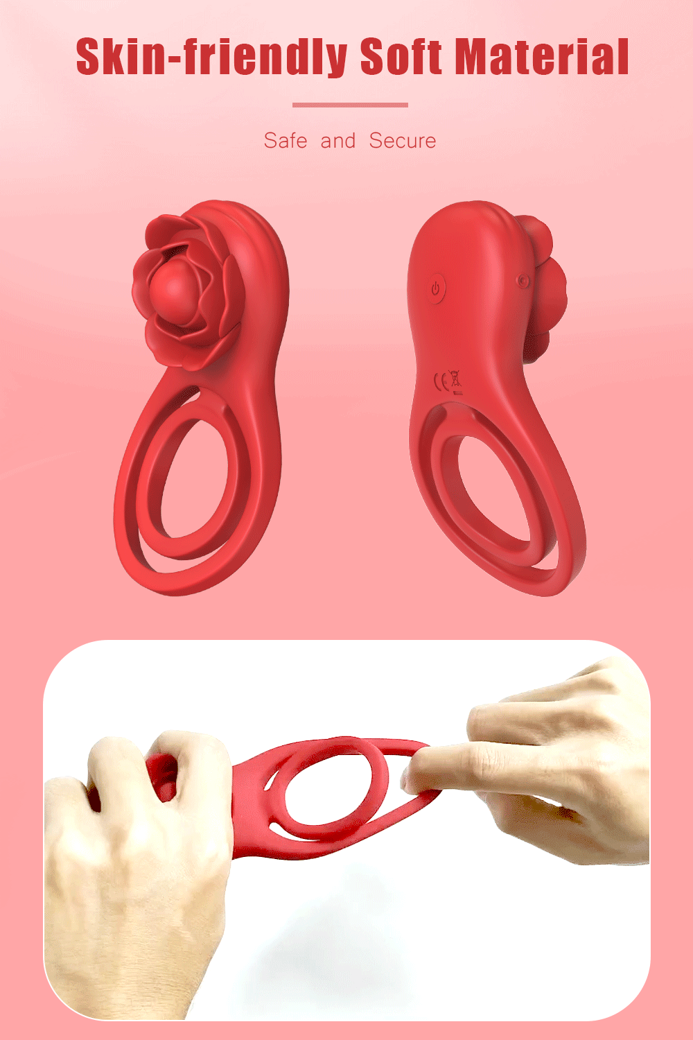 Bluetooth APP Cockring Penis Ring Vibrator for Men Women Clitoris Stimulator Cock Rings Delay Ejaculation Sex Toys for Couple