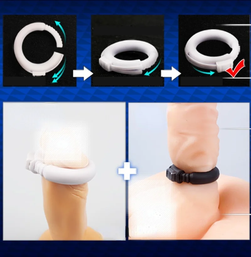 1PC Adjustable Cock Ring Delay Ejaculation Erotic Penis Rings Male Extension Delay Ejaculation Chastity Device Sex Toys For Men