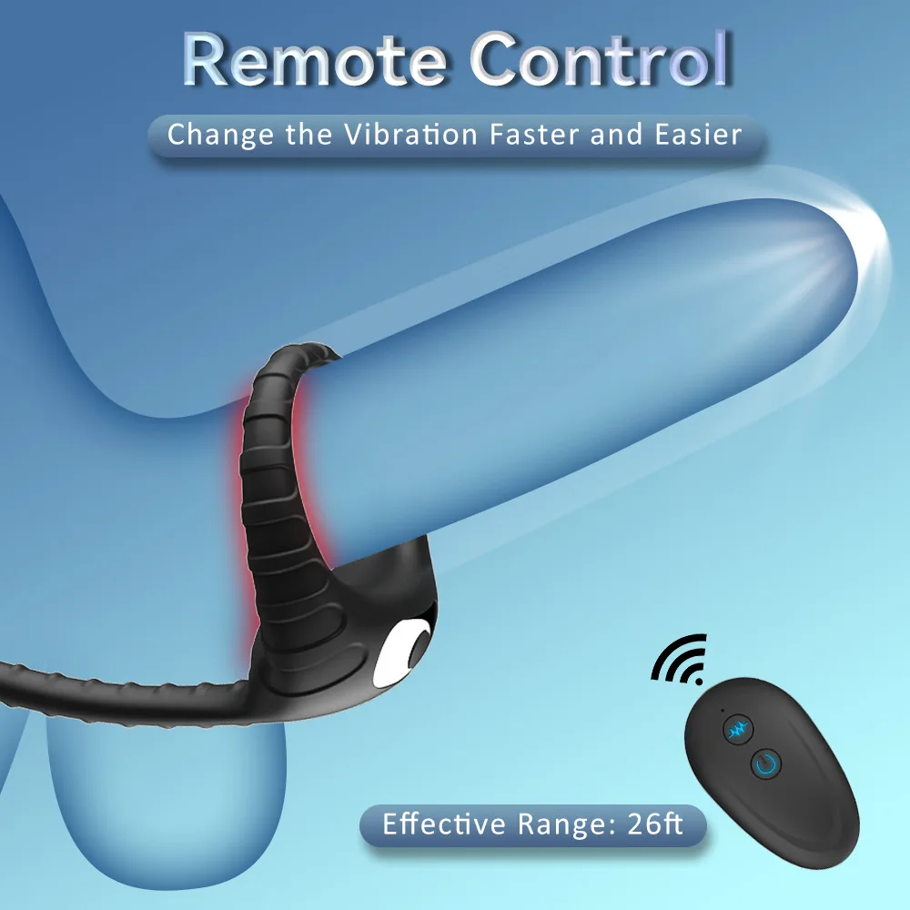 Wireless Remote Control Penis Ring Vibrator Delayed Ejaculation Enlargement Erection Anus Pull Beads Adult Male Sex Toys Wireless Remote Control Penis Ring Vibrator Delayed Ejaculation Enlargement Erection Anus Pull Beads Adult Male Sex Toys